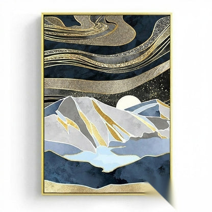 NOUVEAUTÉ || Affiche japonaise - Paysage abstrait, « Aube »