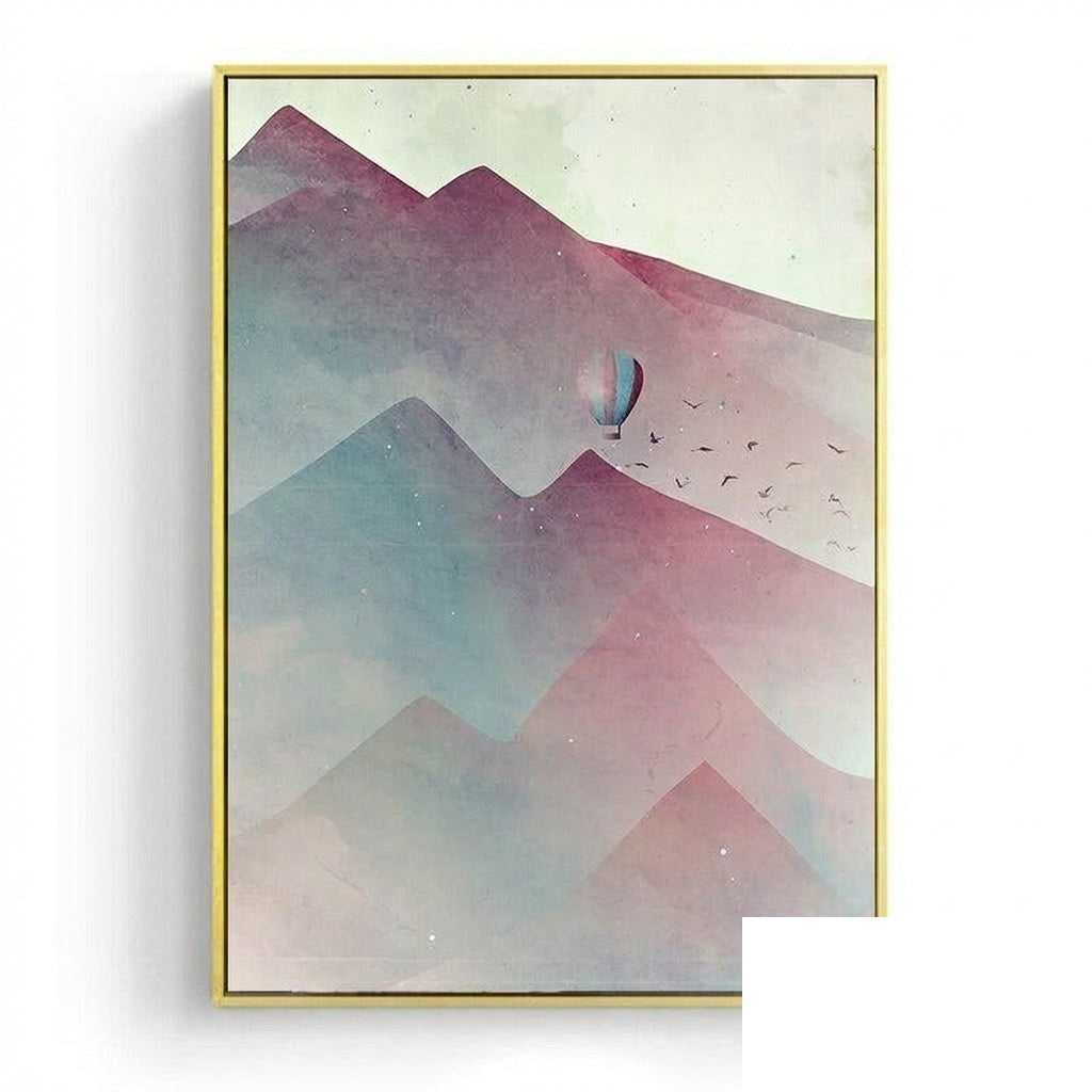 Affiche japonaise - Paysage abstrait, « Ensō »