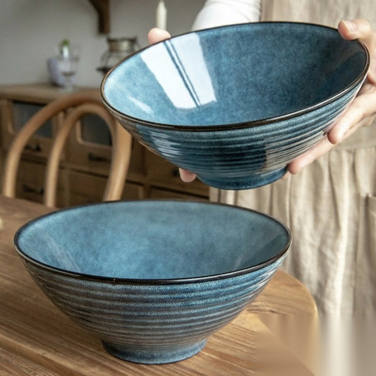 Bol à ramen japonais en céramique « Pivoine »