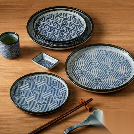 Assiette japonaise en céramique « Kamakura »