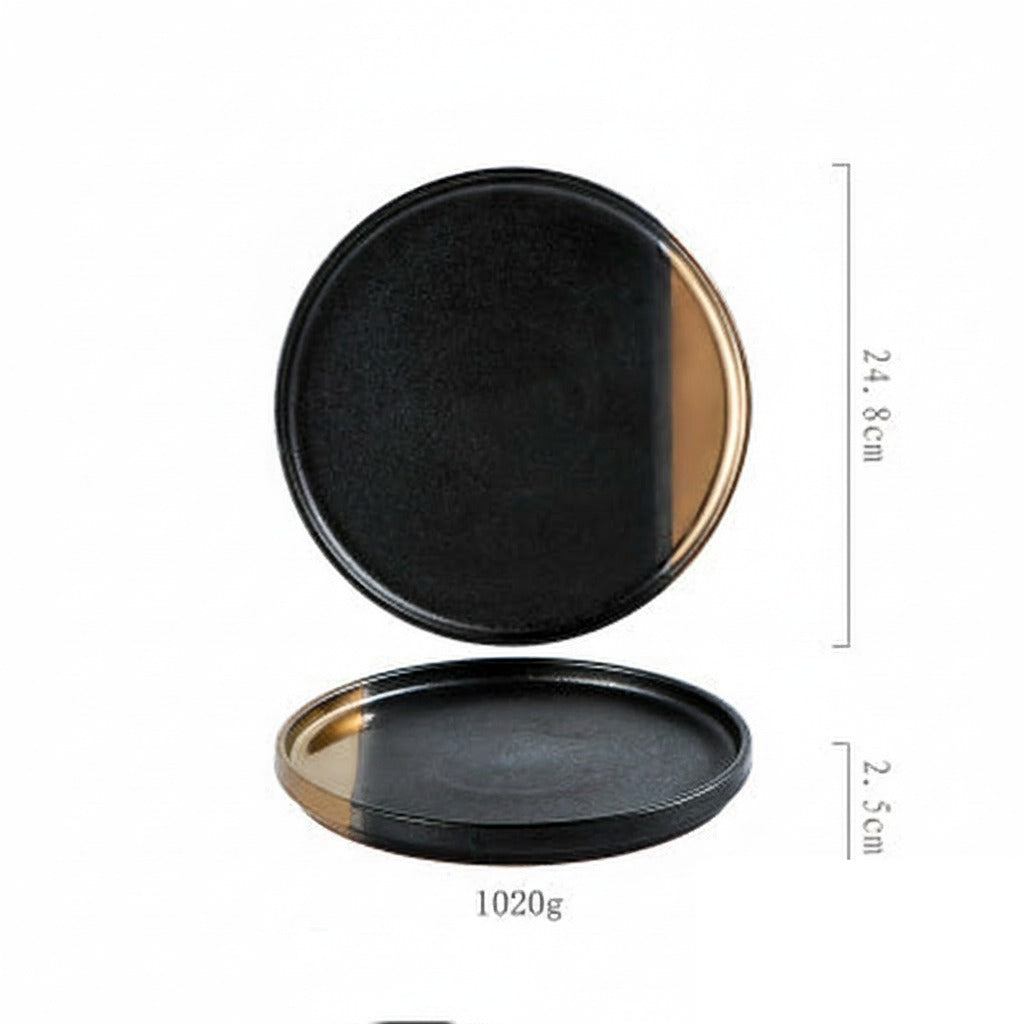 Assiette japonaise en céramique « Rubis »