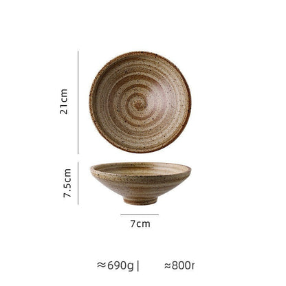 Assiette japonaise en céramique « Ébène »