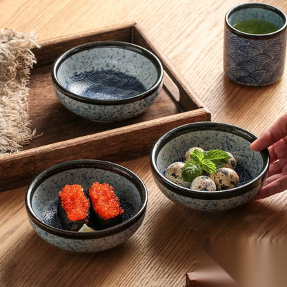 Bol à riz motif traditionnel japonais « Soleil »
