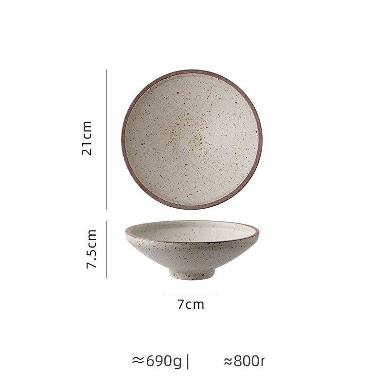 Assiette japonaise en céramique « Ébène »