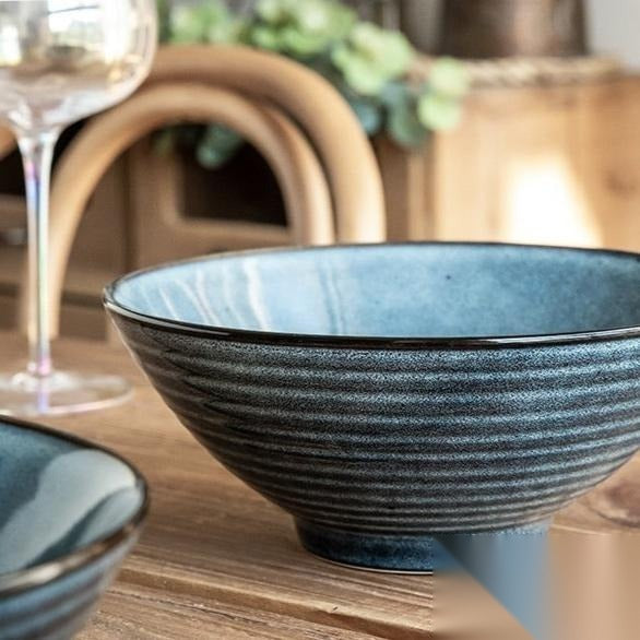 Bol à ramen japonais en céramique « Pivoine »