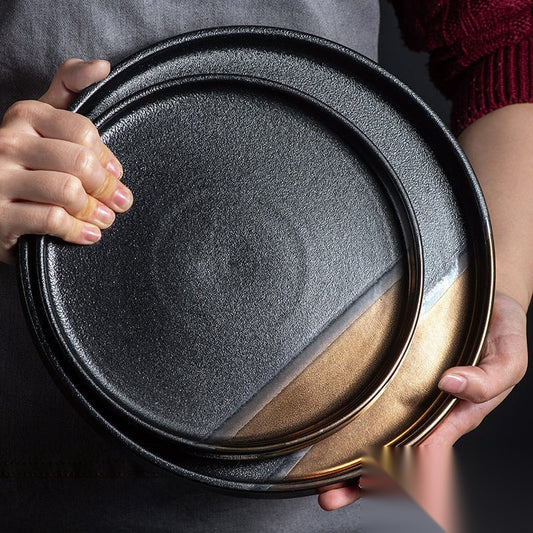 Assiette japonaise en céramique « Rubis »