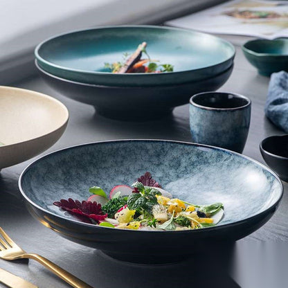 Bol / assiette creuse en céramique « Orchidée »