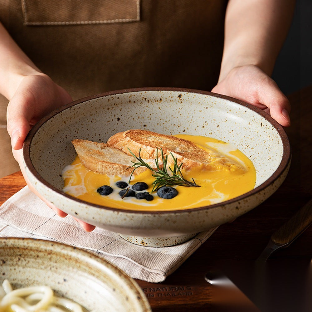Assiette japonaise en céramique « Ébène »