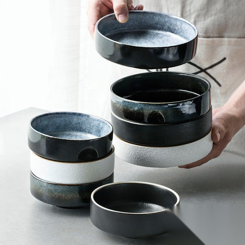 Assiette creuse & Bol en céramique « Camélia »