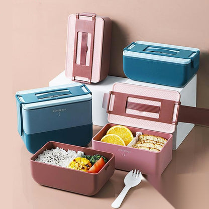 Bento portable à compartiments « Calligraphie »