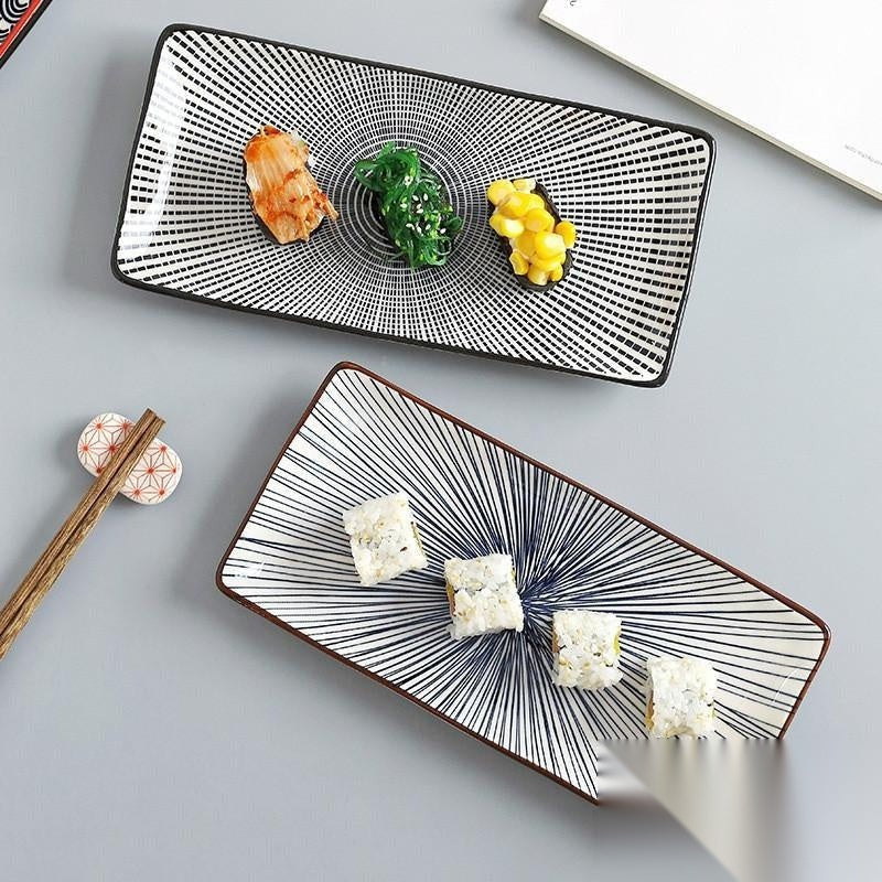 NOUVEAUTÉ || Assiettes de présentation à sushi en céramique « Jacinthe »